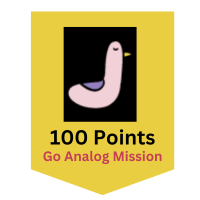 Go Analog Mission Badge